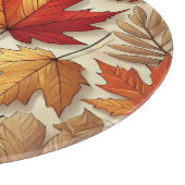 klassische Herbstblätter Schneidebrett (Ecke)