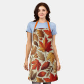 klassische Herbstblätter Schürze (Getragen)