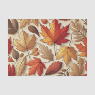 klassische Herbstblätter Seidenpapier