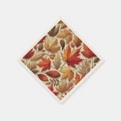 klassische Herbstblätter Serviette (Ecke)