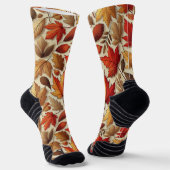 klassische Herbstblätter Socken (Gewinkelt)