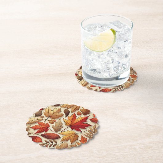 klassische Herbstblätter Untersetzer (Vor Ort)