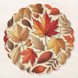 klassische Herbstblätter Untersetzer