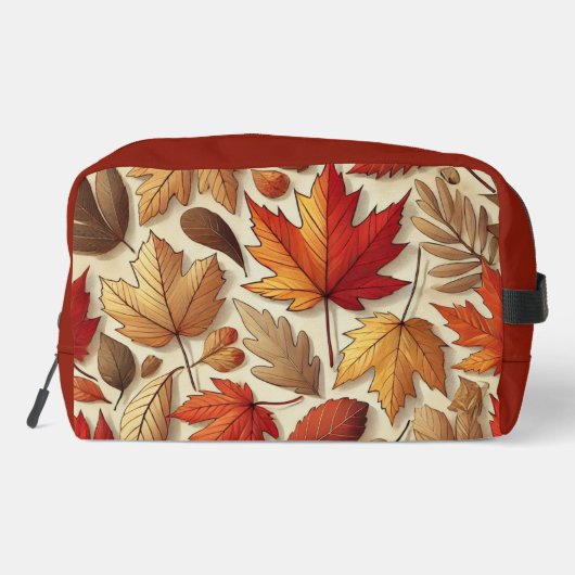 klassische Herbstblätter Waschbeutel (Rückseite)