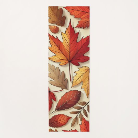 klassische Herbstblätter Yogamatte (Vorderseite)