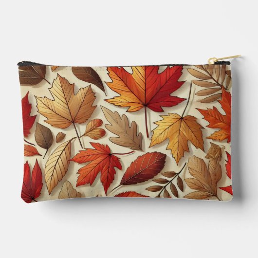 klassische Herbstblätter Zubehörtasche (Rückseite)