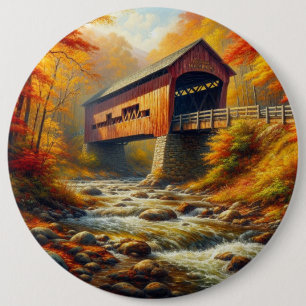 klassische Herbstbrücke Button