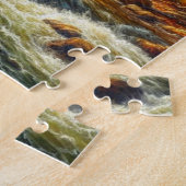klassische Herbstbrücke Puzzle (Seite)