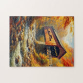 klassische Herbstbrücke Puzzle (Horizontal)