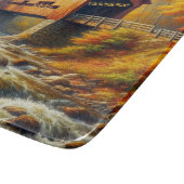 klassische Herbstbrücke Schneidebrett (Ecke)