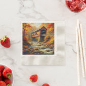 klassische Herbstbrücke Serviette (Beispiel)