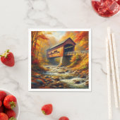 klassische Herbstbrücke Serviette (Beispiel)