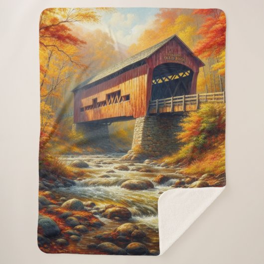 klassische Herbstbrücke Sherpadecke (Vorderseite)