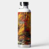 klassische Herbstbrücke Trinkflasche (Rechts)