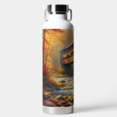 klassische Herbstbrücke Trinkflasche (Vorderseite)
