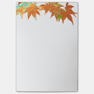 Klassische Herbstfarben-japanischer Ahorn verläss Post-it Klebezettel