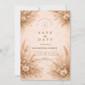 Klassische Herbstgartenhochzeit Save The Date (Vorderseite)