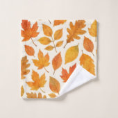 Klassische Herbstverläufe in der Weißen Herbstsais Badhandtuch Set (Waschlappen)