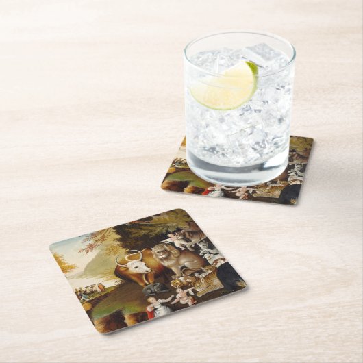 Klassische Hicks des friedlichen Königreichs Rechteckiger Pappuntersetzer (Vor Ort)