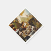 Klassische Hicks des friedlichen Königreichs Serviette (Ecke)