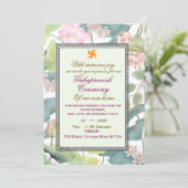 Klassische Hinduistische Griha Pravesh-Einladung Einladung (Stehend Vorderseite)