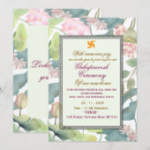 Klassische Hinduistische Griha Pravesh-Einladung Einladung (Vorne/Hinten)