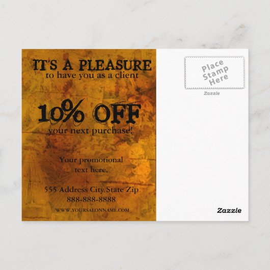 Klassische hochskalige moderne Postkarten (Rückseite)