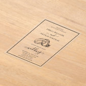 Klassische Hochzeit Acryleinladungen (Ablage )