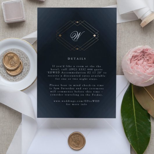 Klassische Hochzeit der Blaukalligraphie RSVP Karte