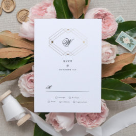 Klassische Hochzeit der Blaukalligraphie RSVP Karte
