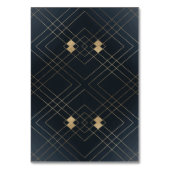 Klassische Hochzeit der Blaukalligraphie Tischnummer (Rückseite)