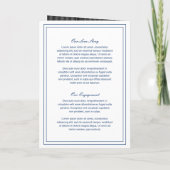 Klassische Hochzeit der Marine Einladung (Rückseite)