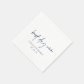 Klassische Hochzeit der Marine Serviette (Ecke)