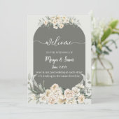 Klassische Hochzeit des Fotos Einladung (Stehend Vorderseite)