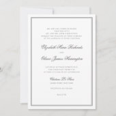 Klassische Hochzeit Einladung (Vorderseite)