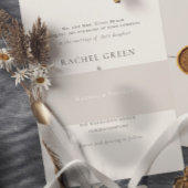 Klassische Hochzeit Einladungsbanderole