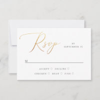 Klassische Hochzeit | Formelles Gold-Script