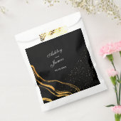 Klassische Hochzeit in Schwarz und Gold Geschenktütchen (Versiegelt)