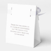 Klassische Hochzeit mit weißen Rosen Geschenkschachtel (Rückseite)