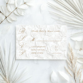 Klassische Hochzeit RSVP Karte