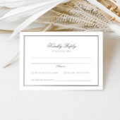 Klassische Hochzeit RSVP Karte