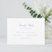 Klassische Hochzeit RSVP Karte