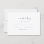 Klassische Hochzeit RSVP Karte (Vorderseite)