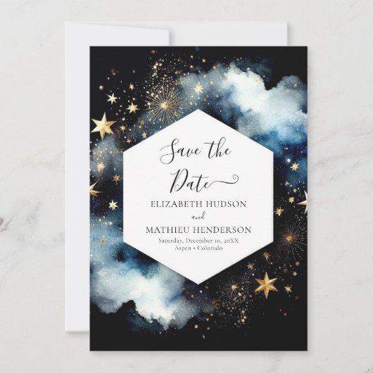 Klassische Hochzeit Save The Date (Vorderseite)