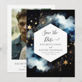 Klassische Hochzeit Save The Date (Vorne/Hinten)