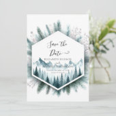 Klassische Hochzeit Save The Date (Stehend Vorderseite)