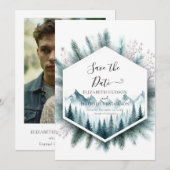 Klassische Hochzeit Save The Date (Vorne/Hinten)