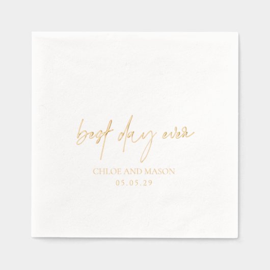 Klassische Hochzeit Servietten Mit Folie (Vorderseite)