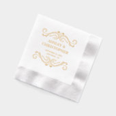 Klassische Hochzeit Servietten Mit Folie (Links)
