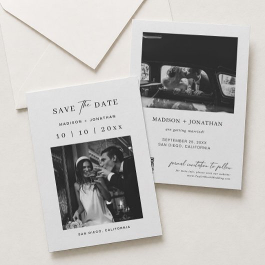 Klassische Hochzeit speichern das Datum Einladung